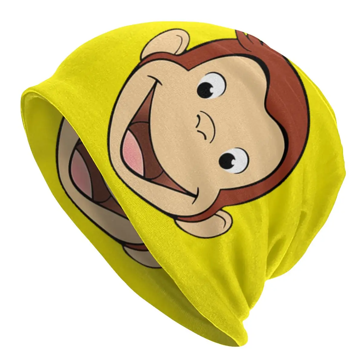 Custom Curious George Cute Funny Bonnet Beanie Knit Hat Men Women