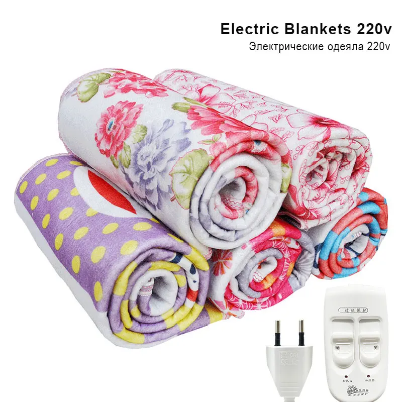 Electric Blanket 220V Automatic Electric Heating Thermostat Throw Blanket Double Body Warmer Bed