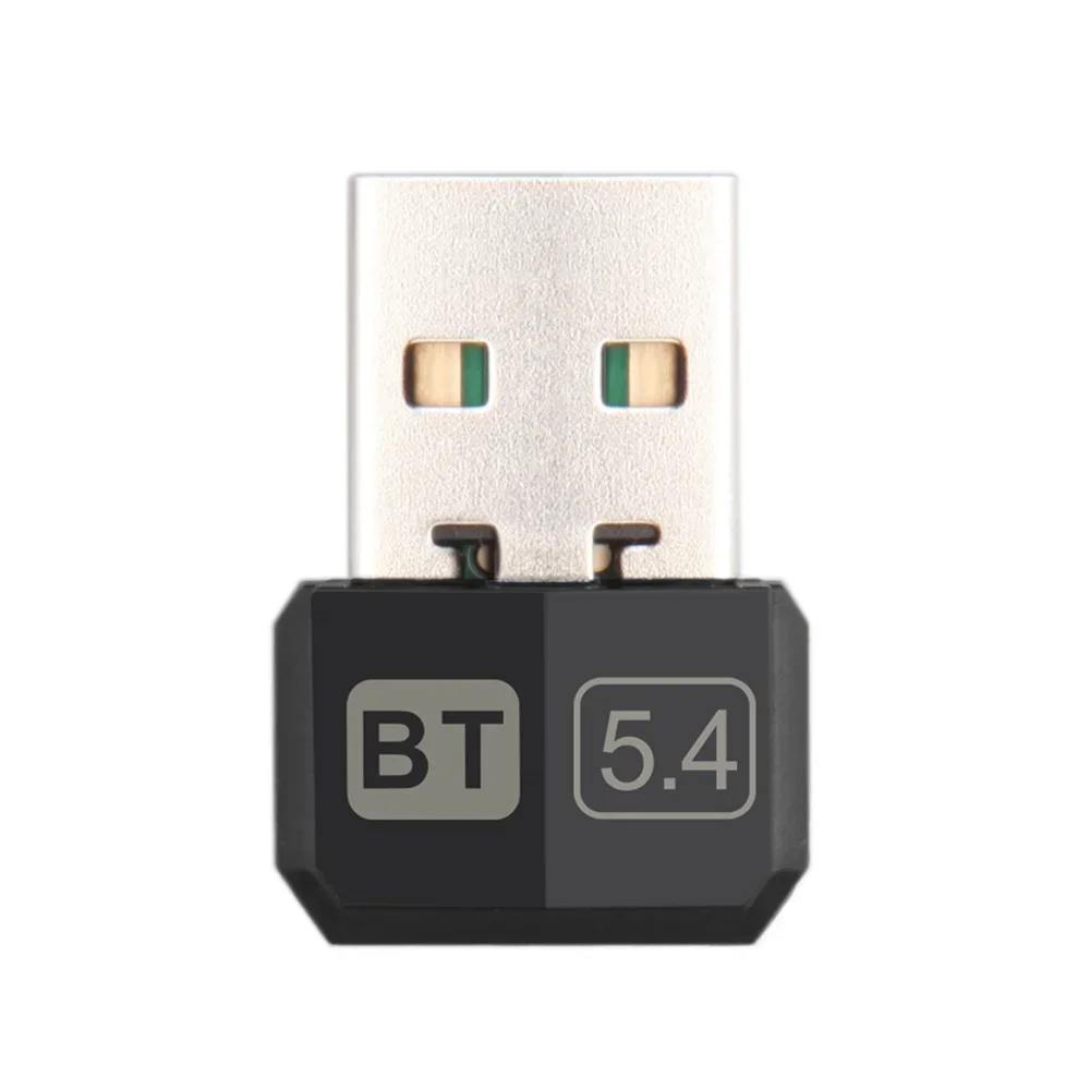 Adaptador USB Bluetooth 5.4 Adaptador de audio Dongle Mini receptor/transmisor inalámbrico USB para PC/computadora portátil Controlador gratuito para Win10/11