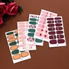 1 Sheet Nail Art Sticker Waterproof Summer Flowers Designs Full Cover Fake Nail Wraps Jewelry Accessories Nail Decals Stickers 4