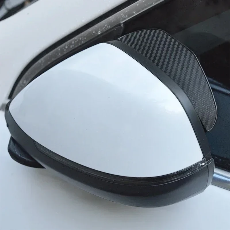 Rearview Mirror Rain Shield Car Waterproof Rain Cover Carbon Rear View Mirror Rain Shield Protector Toyota Corolla Prius Yaris Rav4 CHR Aygo Hilux Raize rearview mirror rain eyebrow,rearview mirror rain guard