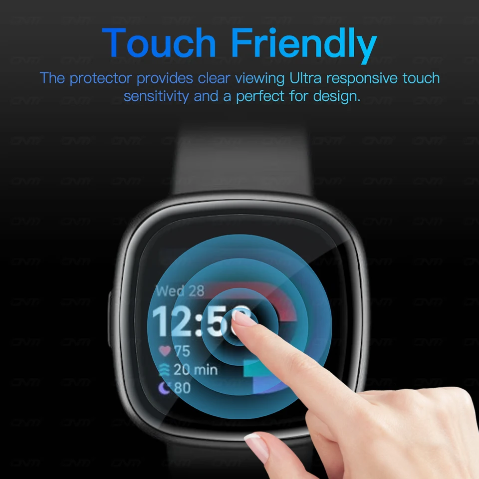 Film Protecteur D'écran Pour Fitbit Versa 4/fouet 2, Film De Protection Souple Flexible Pour Versa 3, Accessoires De Montre Intelligente, Pas De Verre