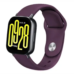 Comfortable 22mm Soft Silicone Strap - Replaceable Wristband for Smartwatches (Deep purple)