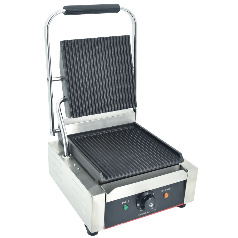 Factory Contact Grill Commercial Flat Sandwich Panini Press Maker