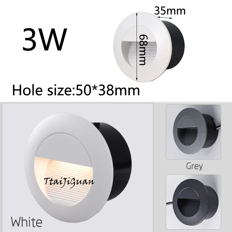 Outdoor Waterproof IP65 Dimmable Led Stair Light 5W Recessed LED Step Lamp Pathway Wall Corner Lamps AC85-265V Wall Light DC12V 4