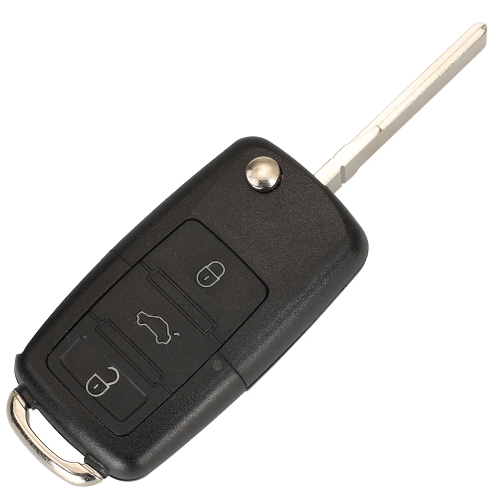 3 Button Flip Remote Car Key Fob For VW PASSAT Polo Skoda Seat Polo/Golf/Beetle 1J0959753 DA/AH 1K0959753G 434Mhz ID48
