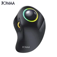 Jomaa RGB Backlit Trackball Mouse Control for Gaming Bluetooth Right Hand Vertical Trackball Mouse for Gamer Windows Mac - Image 2