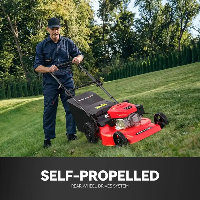 22 Self-Propelled Gas Mower with 170cc OHV, 2-in-1 Drive, Adjustable Height, High Wheels 3 22 Self-Propelled Gas Mower with 170cc OHV, 2-in-1 Drive, Adjustable Height, High Wheels 3