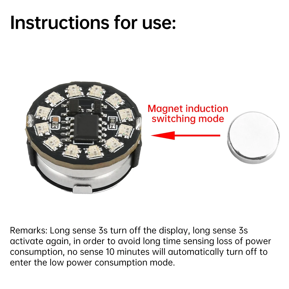 Wireless LED Lamp Colorful Wireless Magnetic Control Induction Breathing/Gradient/Rotation/Running DIY Landscape Sand Table