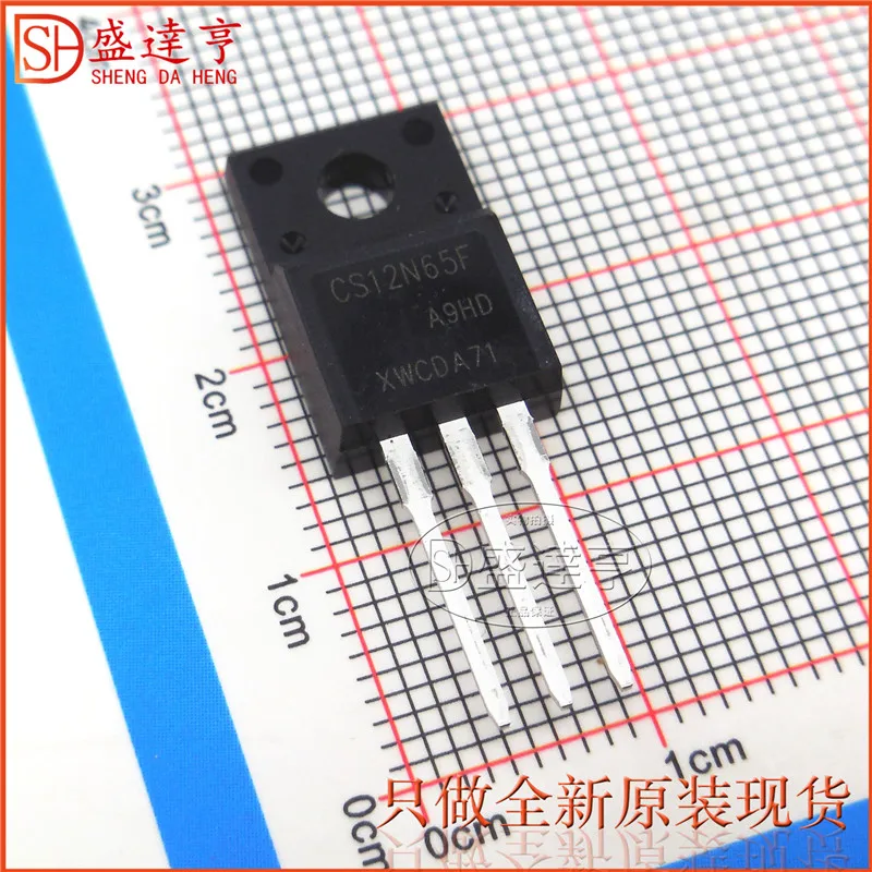 10Pcs/Lot CS12N65F 12A 650V TO-220F DIP MOSFET Transistor NEW Original In Stock