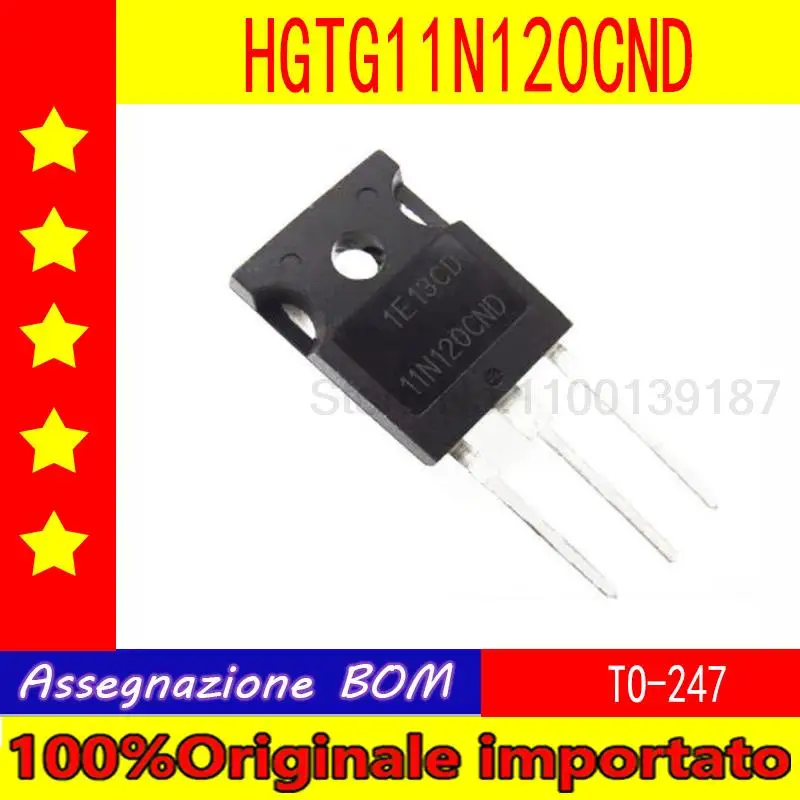 

10pcs/lot HGTG11N120CND G11N120CN 11N120CND TO-247 IGBT field effect MOS tube 43A 1200V