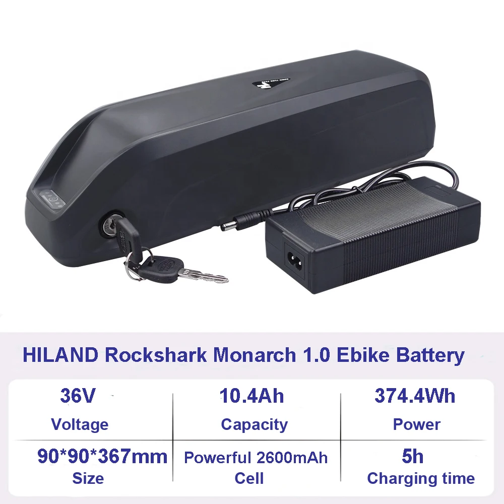 Hiland-Rockshark-電動自転車バッテリー,36v,48v,7.8ah,10.4ah