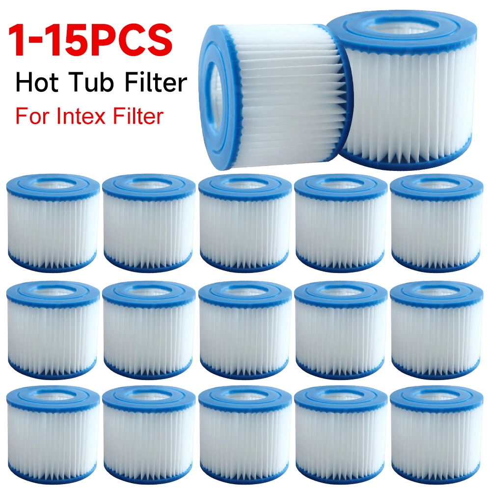 Type VI Hot Tub Filter Pool Filter Replacement Soft Rubber Ends SPA Replacement Reusable Pool for Intex