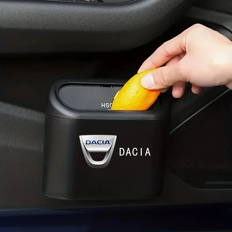 Portable Car Storage Box Car Trash Can Garbage Box Trash Bin For Dacia Duster Logan MCV Sandero Stepway Dokker Lodgy Accessories