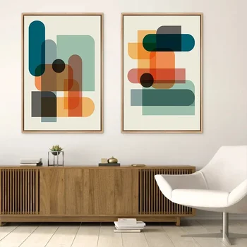 Fun Colorful Abstract Geometric Art Prints