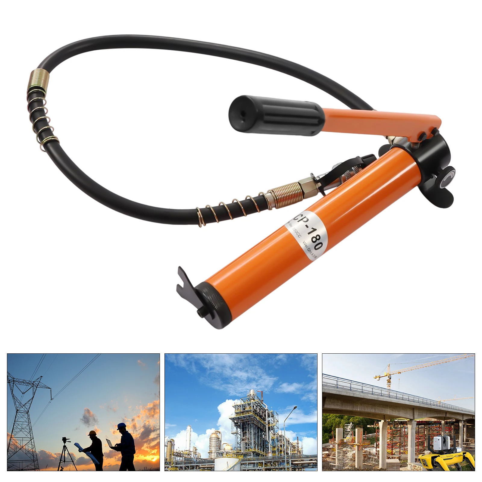 Manual Hydraulic Pump 20T 70MPa Lifting Jack High Pressure Portable Durable Steel Oil Pump for Hydraulic Tools