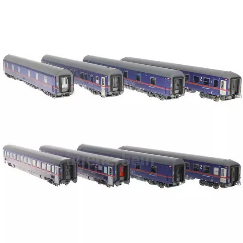 LSM Train Model HO Type 1/87 NIGHTJET 2116 Night Train Eight-car Set Rail Car Model Toy