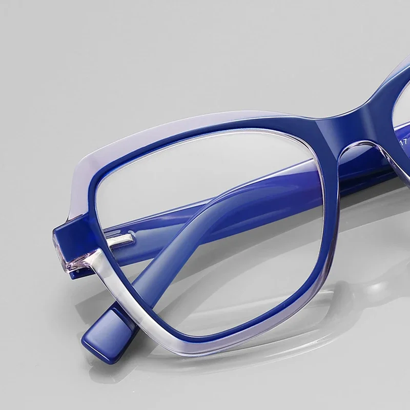 0 -0.5 -0.75 To -6.0 Leopard Frame Blue Light Blocking Oval Shortsighted Prescription Glasses Women Spring Leg Myopia Spectacles