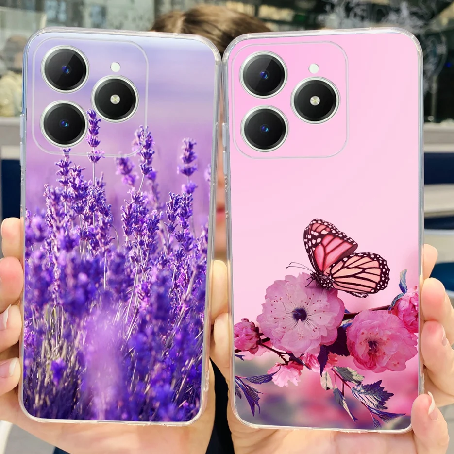 Luxury Painted Clear Silicone Phone Case - Soft Protective Cover