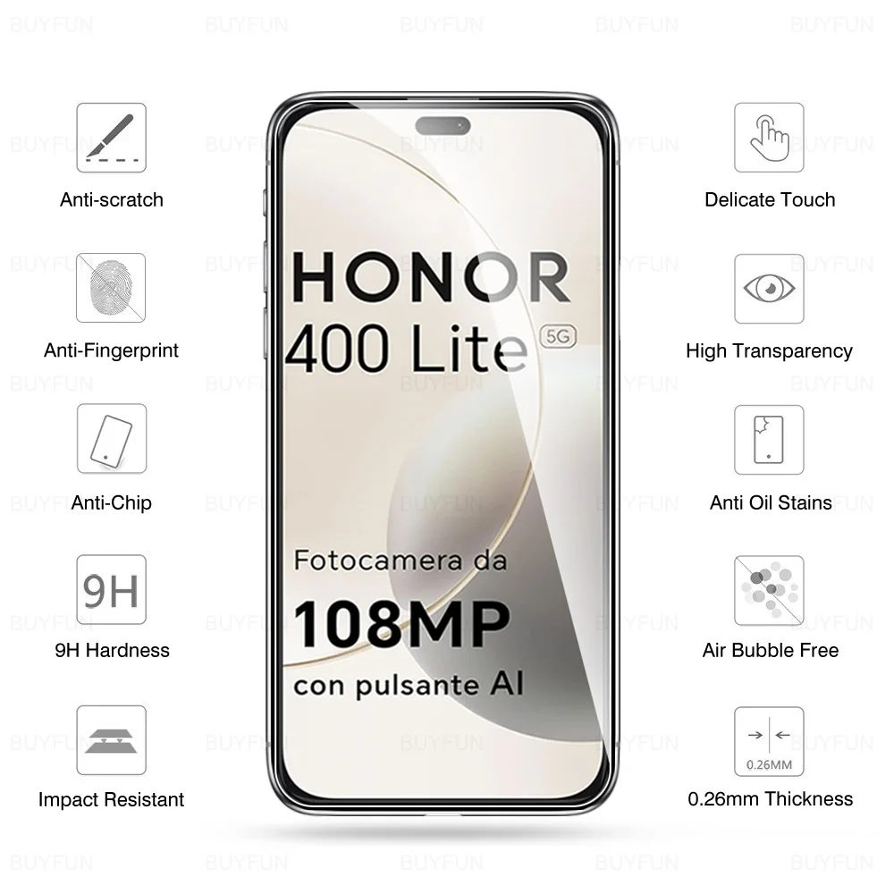 Premium Tempered Glass Screen Protector for Honor - HD Crystal Clear Film