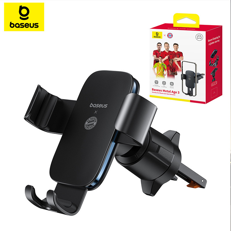 【FC Bayern Collaboration】Baseus Car Mount Car Phone Holder Gravity Holder Car Bracket For Samsung Xiaomi iPhone Air Vent Stand