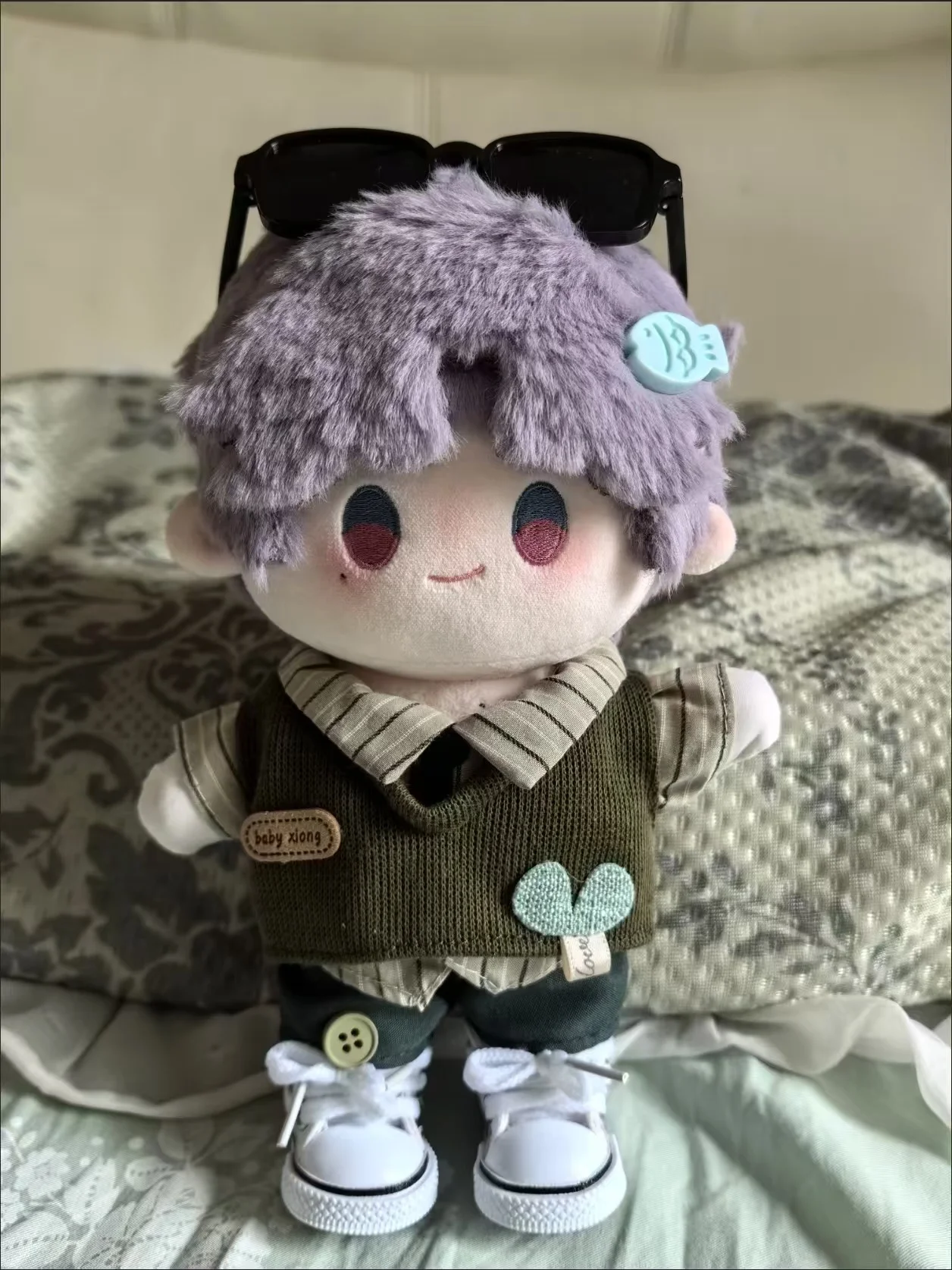 Idol Doll Clothes 20cm Knitwear Shirt pants tie Doll Outfit Love and Deepspace