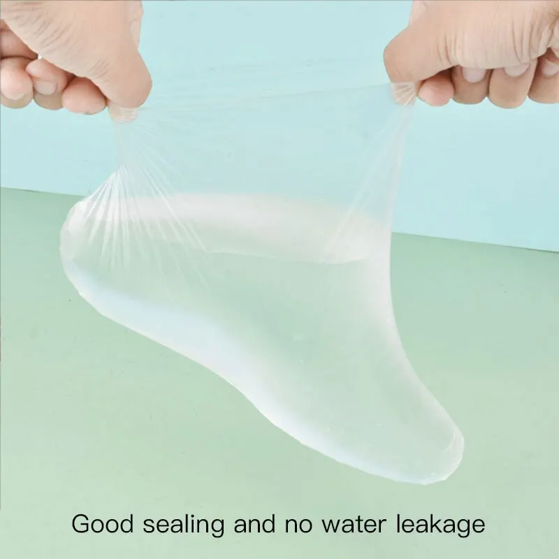 100 Pack Disposable Foot Mask Gloves Moisturizing Anti Crack Foot Covers Waterproof Covers