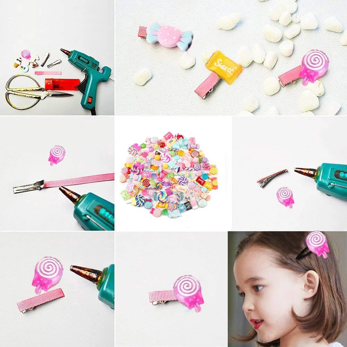 Random Candy Slime Charms Cute Set Mixed Resin Sweets Flatback Slime Making Supplies for DIY Craft Making and Ornamen DIY 30pcs