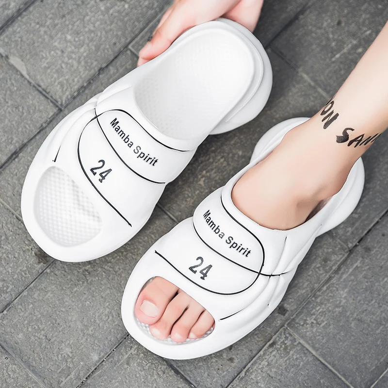 Slippers for men in summer outdoor sports dual purpose anti slip odor resistant sandals basketball Slippers soft slippers,summer slippers,anti slip sandals,men shoes