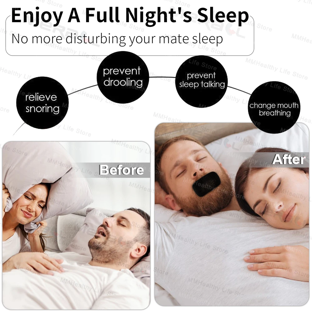 30/90/150pcs Mouth Tape Sleeping Anti Snoring Sleep Best Breathing Nasal Strips Improved Sleeping Snoring Relief Sleeping Mouth