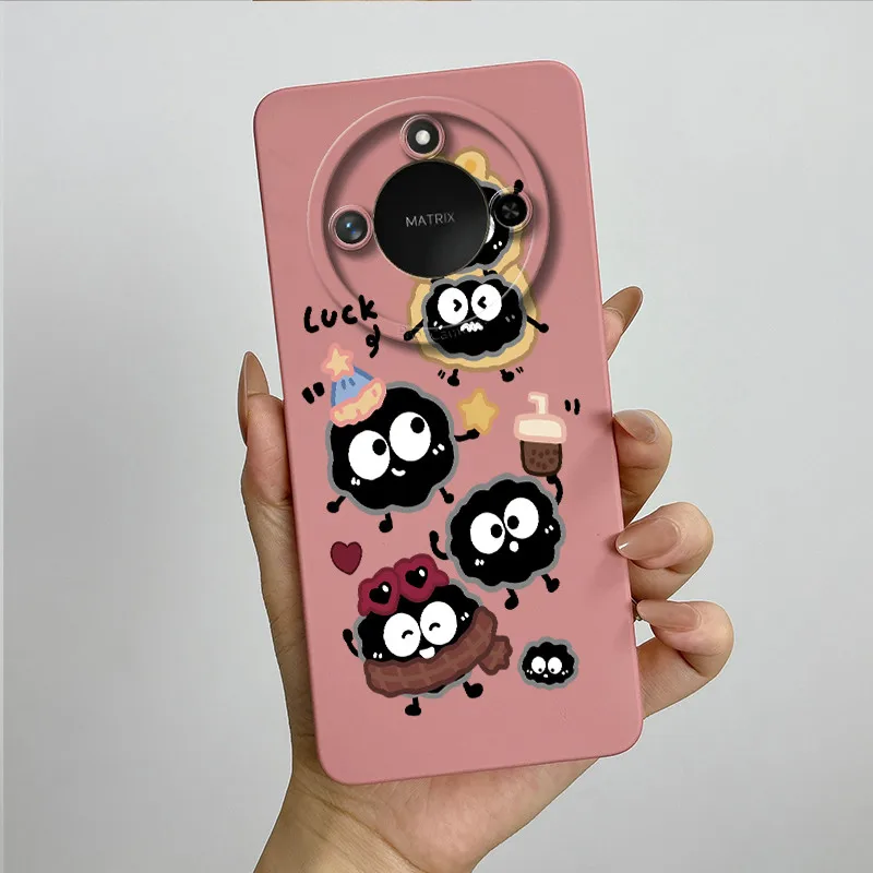 Sweet Painted Silicone Phone Case - Fashion Cartoon Design, Protective & Stylish