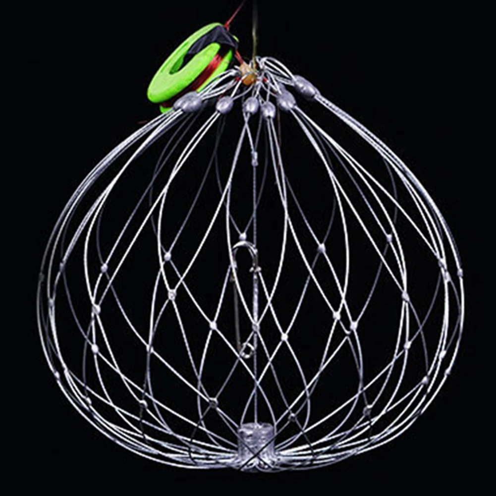 Fishing Crab Trap Net Automatic Open Closing Crab Fishing Traps Collapsible for Saltwater Seawater Outdoor Fishing Accessories
