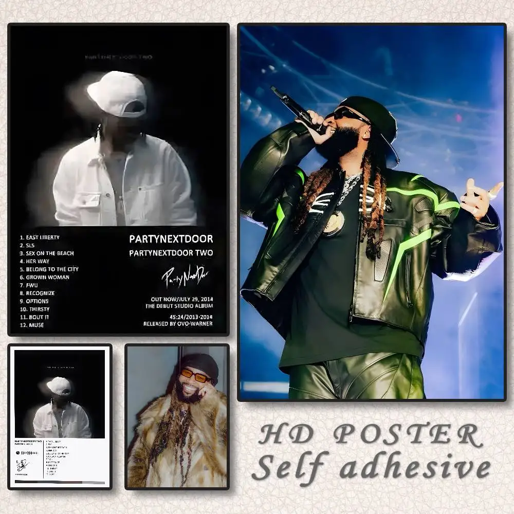 Retro Music Album P-Partynextdoor Poster HD art sticky wall waterproof home  living room bedroom bar aesthetic decoration - AliExpress, image size:1000x1000