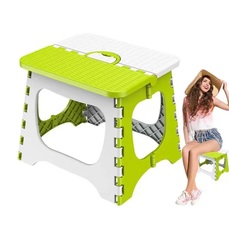 Description Picture 5 of itemPlastic Folding Small Stool Portable Thickened Household Space-saving Outdoor Fishing Bench Mazar Chair Lightweight Shrinkage