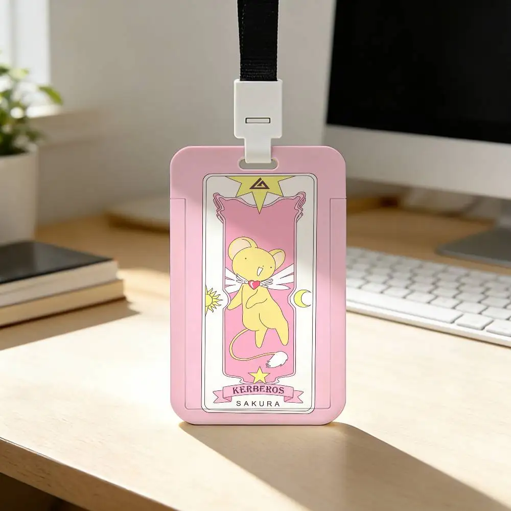 Schöner C-Cardcaptor Sakura Mädchen-Kartenhalter für Studenten, Campus-Essenskarten, öffentlichen Nahverkehr und U-Bahn – Detail 6