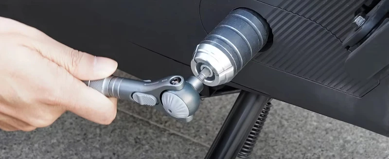 ATUMAN Multifunktionaler 40-in-1 Profi-Ratschenschraubendreher mit 180° Schwenkkopf, 45-Zahn-Ratsche, 8 Kombinationsmodi für Heimwerker – Detail 3