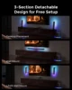 ULTIMEA 320W 5.1ch Sound Bar Surround Sound System with Dolby Atmos&App Control, Detachable PC Soundbar with RGB Light 6