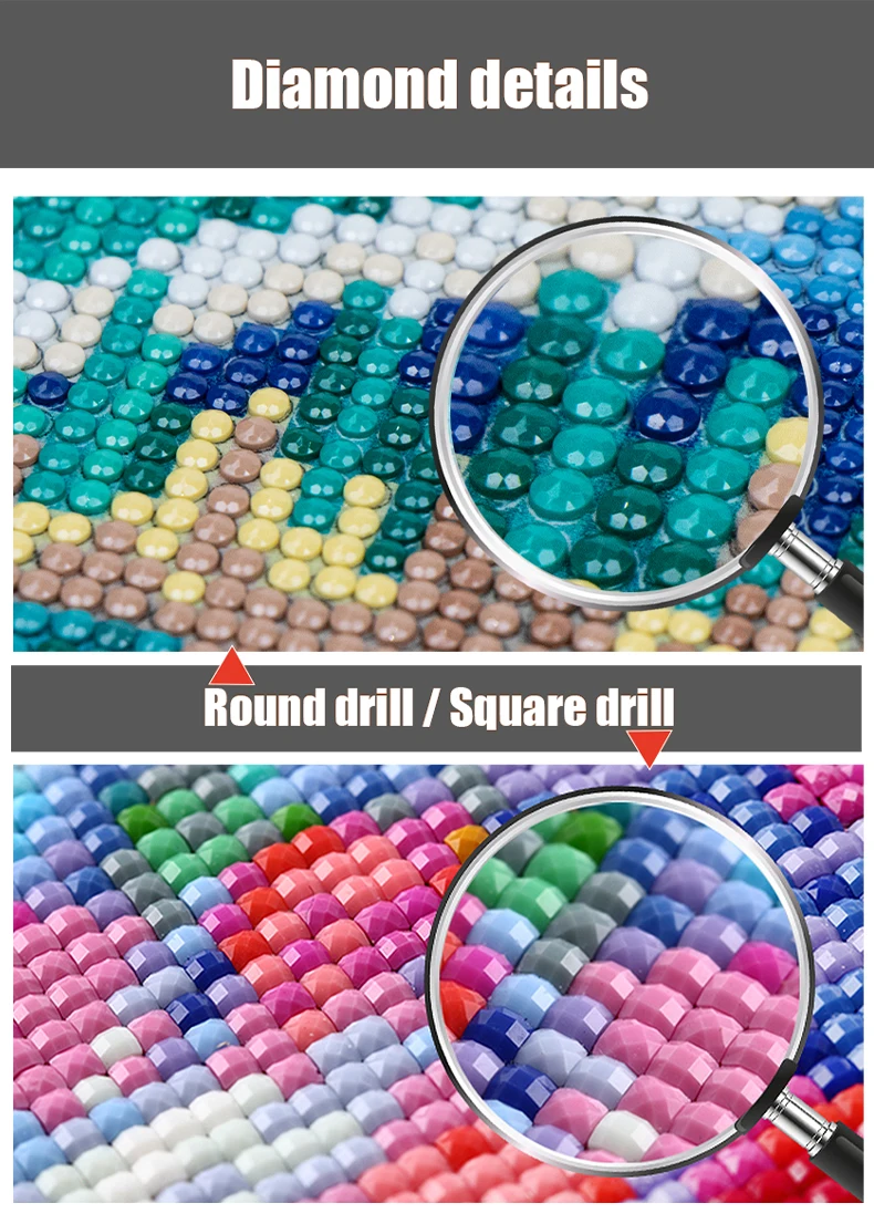 Diamond Painting House Scenery 5D Diamond Mosaic Seaside Landscape Rhinestone Embroidery Full Round Drill Home Decor