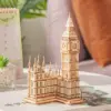 3D Puzzle Wooden Craft Kits with LED Light DIY Tower Bridge Big Ben Construction Model Kit to Build for Adults Brain Teaser Puzz 4