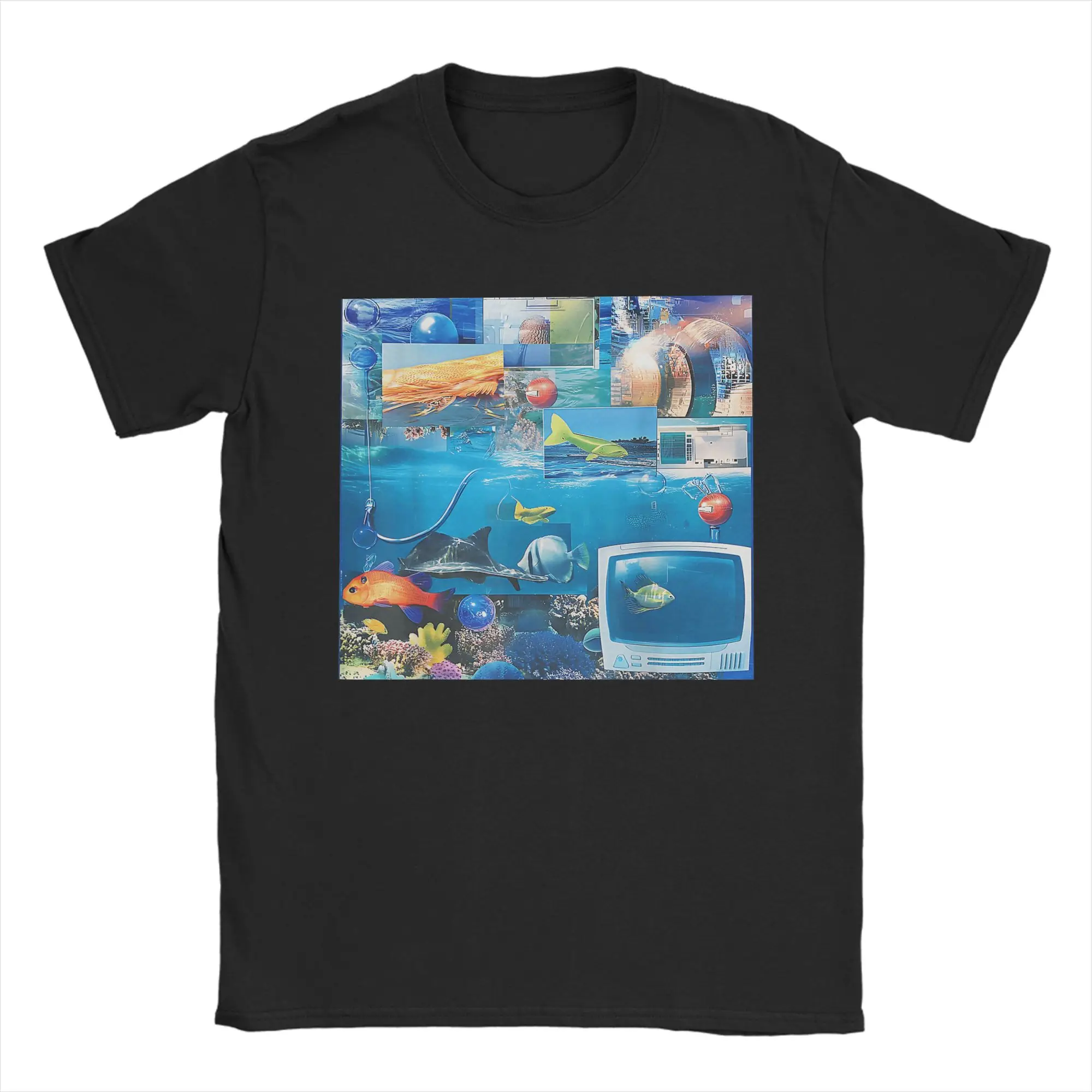 Frutiger Aero Men's Fashion Collection: Comfy & Stylish 100% Cotton Crew Neck Short Sleeve T-Shirt