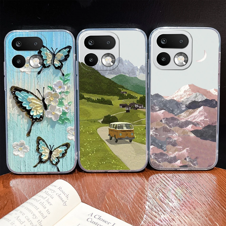 Stylish Soft Slim TPU Clear Silicone Phone Case - Lightweight Protective Cover