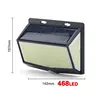 468 LED Solar Light Human Motion Sensor IP65 Waterproof Outdoor Automatic Lighting Garden Street Light 6