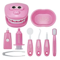 9PCS Simulation Dentist Play Set  Baby Dental Doctor Medical Kit Pretend Toy for Kids Hygienic Habbit Cultivation Role Play Game 1