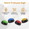 Pet Talking Buttons Dog Training Button 30S Recording Training Buttons for Dogs Communication Buzzers Colorflu Talking Buttons 3