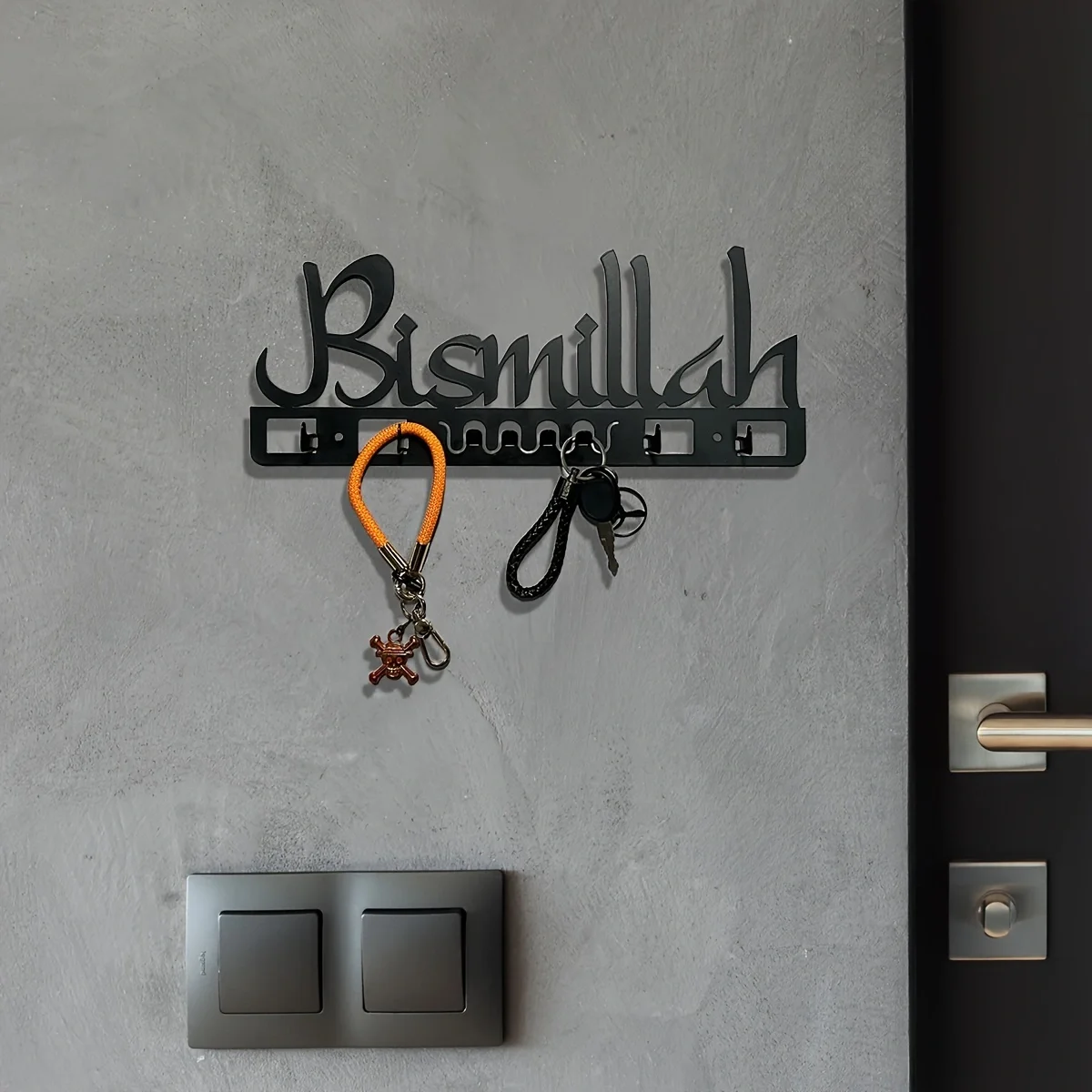 1PC Islamic Home Decoration, Metal Islamic Key Holder, Muslim Gift, Islamic Wall Art, Arab Wall Decoration, Islamic Gift 2