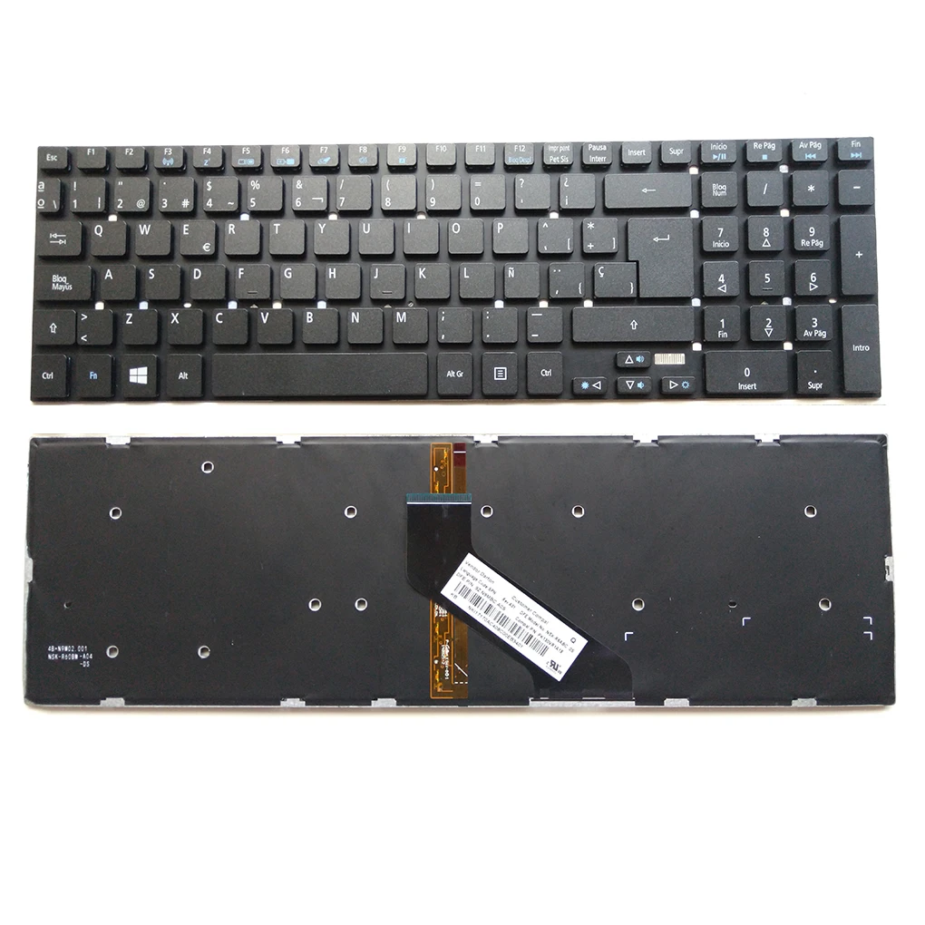 Клавиатура с испанской подсветкой для Acer Aspire 5830 5830G 5830T V3