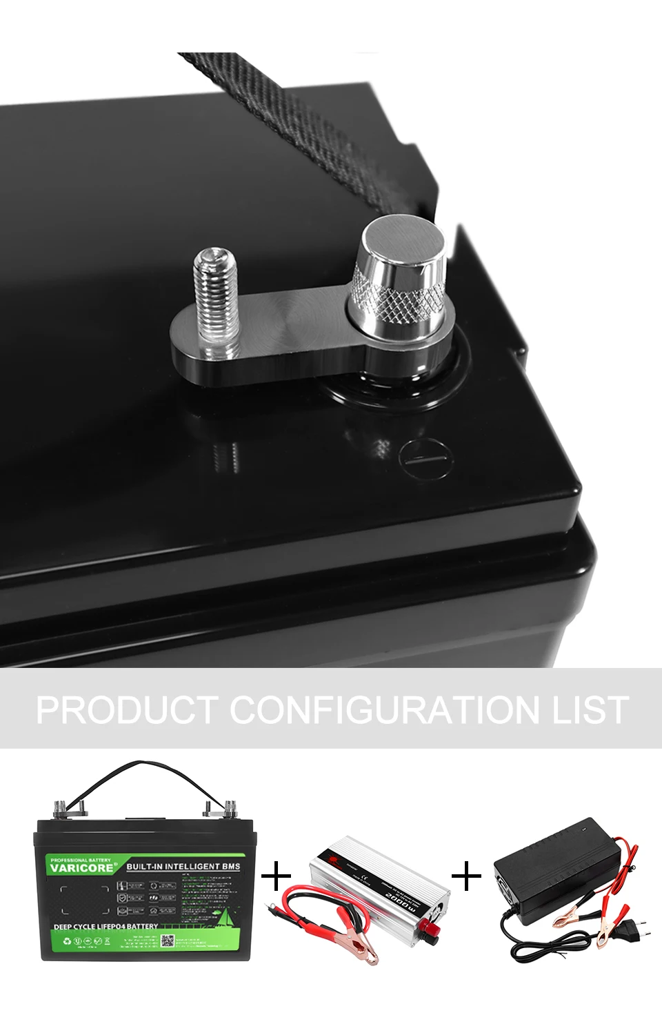12V 120ah 160Ah 180ah LiFePO4 Battery outdoors Touring car Multifunctional USB3.
