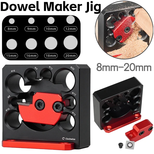 Dowel Maker Jig 8mm-18mm With Carbide Blades Electric Drill