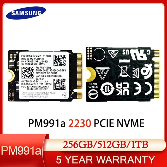 NEW M2 2230 SSD 1TB NVMe PCIe PM991 for Microsoft Surface Pro X 7+