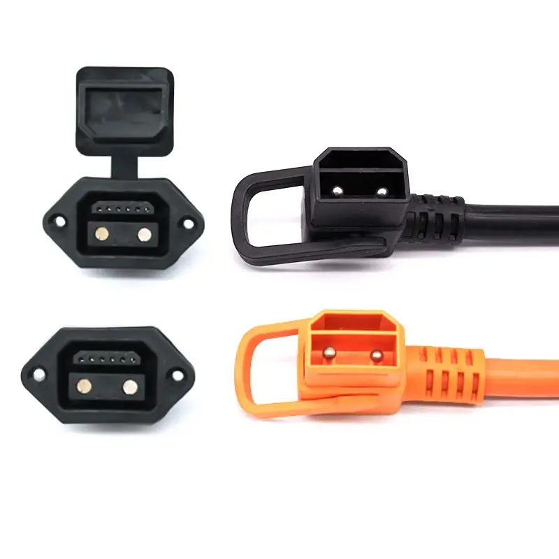 

2+6 2+0 E-BIKE Battery Connector Scooter Socket Electric Bike Charging Port 49CM Cable Scooter IP67 30-50A Plug Batteries Socket